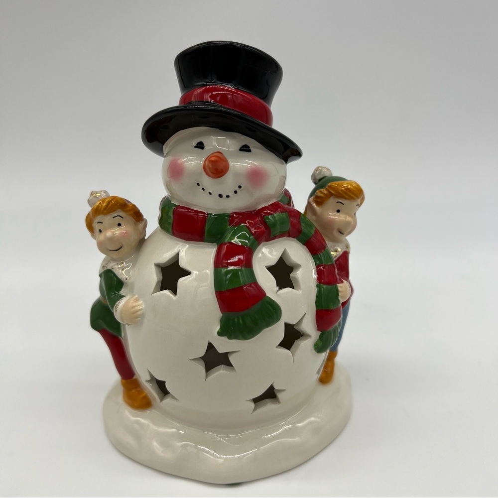 GORHAM Once Upon A Christmas Pierced Snowman